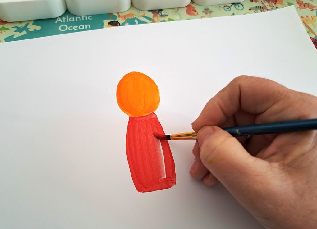Galets de gouache géants