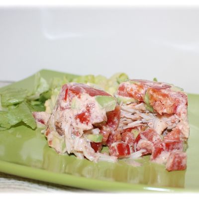 Tartare avocat / araignée de mer 