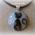 Pendentif et BO "La patte du chat"