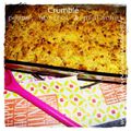 Crumble pomme-abricot-pistache