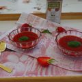 SOUPE FROIDE DE FRAISES AU BASILIC ET CITRON VERT