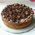 Entremets poire chocolat pralin