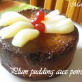 Plum pudding aux poires