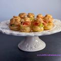 Petits choux kiwi-saumon fumé