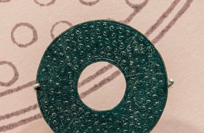 Glass Bi-disc, Warring States period, 5th-4th century BCE 