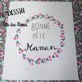 -DIY/DESSIN : Carte "Bonne fête Maman"-