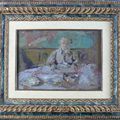 Edouard Vuillard (1868-1940) Mme Vuillard à table, circa 1903 
