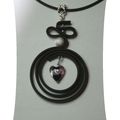 Pendentif coeur en cage