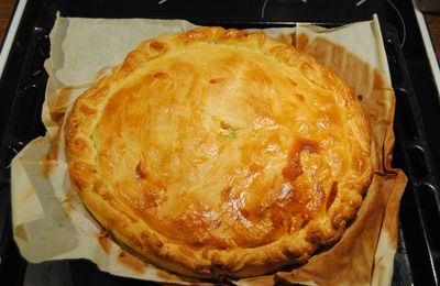 Pie aux légumes et au bacon