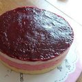 Entremet citron framboises