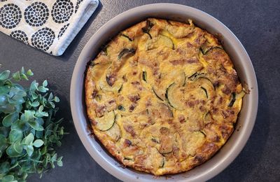 ...Quiche légère sans pâte aux courgettes... (Cathytutu)
