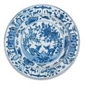 A blue and white 'Qilin' dish, Ming dynasty, Wanli period (1573-1620)