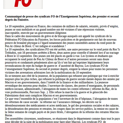 Grève du 18 septembre 2025