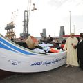 صاحب الجلالة الملك محمد السادس، يترأس مراسم تسليم قوارب الصيد التقليدي للمتضررين من سوء الأحوال الجوية بميناء أكادير