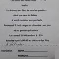 Coupon réponse spectacle de Noël  - Comité des fêtes 