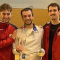 Laon - Épée homme seniors : Théo, Hugues et Renan