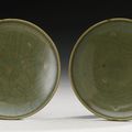 A pair of green 'Jun' dishes, Song Dynasty (960-1279)