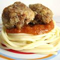 Boulettes de viande sauce aux tomates et au ketchup