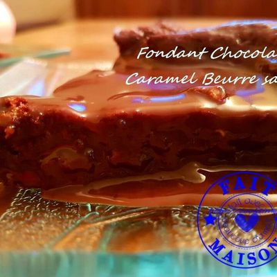 Fondant au Chocolat caramel beurre salé ( Thermomix )