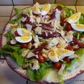 SALADE AUX MAGRETS DE CANARD SÉCHÉS