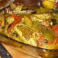 Djej be khodhra fil coucha - Poulet et légumes au four à la tunisienne