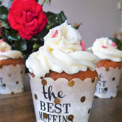 Cupcakes à la vanille, topping au mascarpone