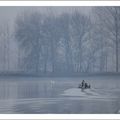 Barque avec des cygnes ...