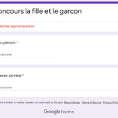 concours la fille et le garcon