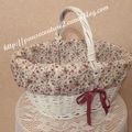 Panier recouvert tissu