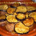 TAJINE DE BOULETTES DE KEFTA, AUBERGINES FRITES