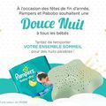 Gagnez avec PetitPotBebe : 1 veilleuse Pabobo et 1 paquet de couches Pampers