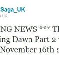 Breaking Dawn Part 2: Date de Sortie 