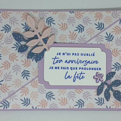 Carte d'anniversaire pour une scrapcopine