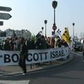 ACTIONS contre l'inauguration de l'esplanade Ben Gourion par le maire de Paris, Delanoë et le président israélien Shimon Peres. 