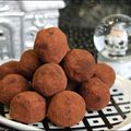 Truffes chocolat framboise...