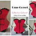 URNE THEME CABARET en forme de Corset