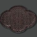 A tixi lacquer foliate-form tray. 16th/17th Century