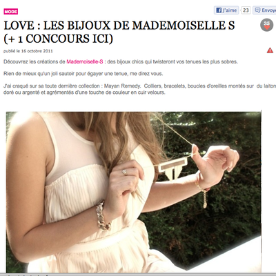 Un bracelet Belize à gagner grâce à Louison sur Be.com 