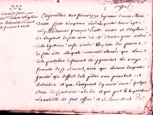 Le 8 février 1791 à Mamers : serment des ecclésiastiques.