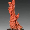 A group of carved coral, 19th & 20th century @ Bonhams
