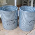 Pots de fleurs en Zinc