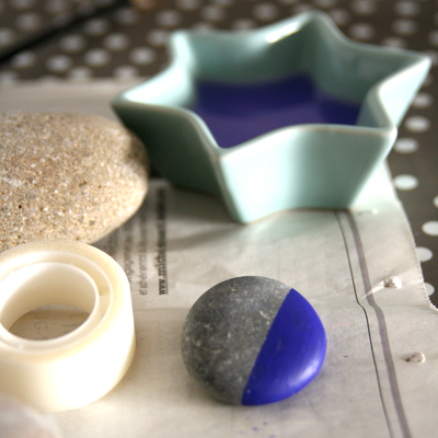 DIY : galets déco colorés