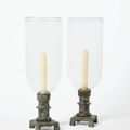 Diego Giacometti (1902-1985), Paire de photophores aux anneaux, vers 1970