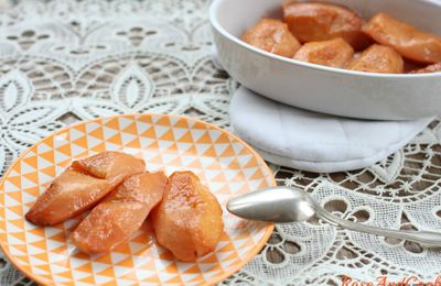 Coings rôtis au miel et à la mandarine {recette}