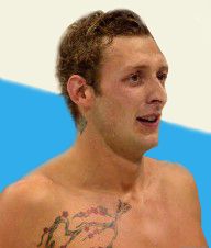 Le nageur Amaury Leveaux aux Jeux Olympiques d'Athènes 2004, de Pékin 2008 & de Londres 2012