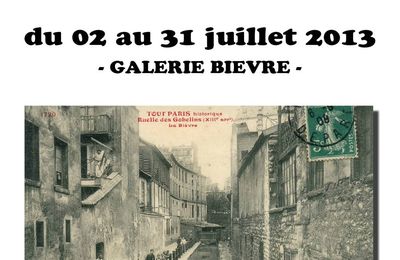 exposition LA BIEVRE A PARIS - 02 au 31 juillet - mairie du 13e arrdt