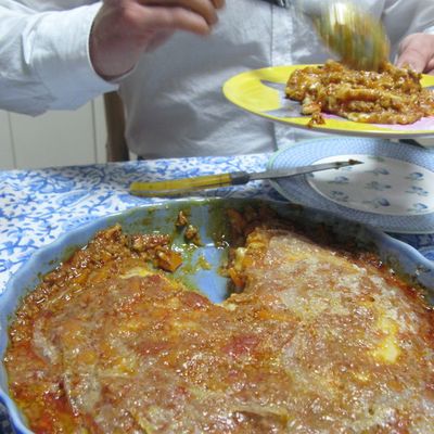 Lasagnes sans lait, ni beurre, ni farine