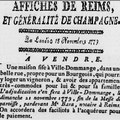 Dimanche 21 Novembre 1779 Vente d’une belle maison