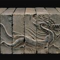 Chinese carved bricks, Southern Dynasties (5th-6th century), Changzhou Museum, Jiangsu province