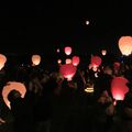 Lâcher de lanternes thaïlandaises